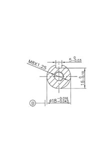 0 hk med 18 mm horisontal axel