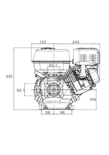 05 mm horisontal axel. Euro5 motor