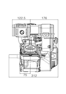 Bensinmotor Loncin 7