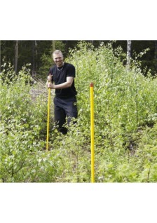 Rågångsstolpe keba. Plastöverdraget galvat stål