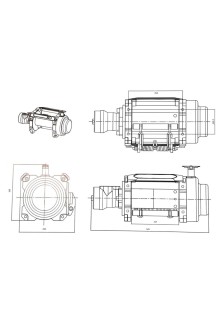 Bärgningsvinsch hydraulisk 8100 kp inkl styrrullar