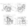 Honda Bensinmotor GX160, med oljevakt och reduceringsväxel 1/6 Manuel start, 19,05mm Horisontalaxel