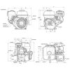 Honda Bensinmotor GX200, oljevakt, Rekylstart, Reduceringsväxel 1/2, 20mm Horisontalaxel