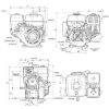 Honda Bensinmotor GX270, oljevakt, Rekylstart, 25,4mm Horisontalaxel