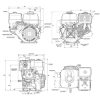Honda Bensinmotor GX390, med oljevakt, Rekylstart, 25,4mm Horisontalaxel