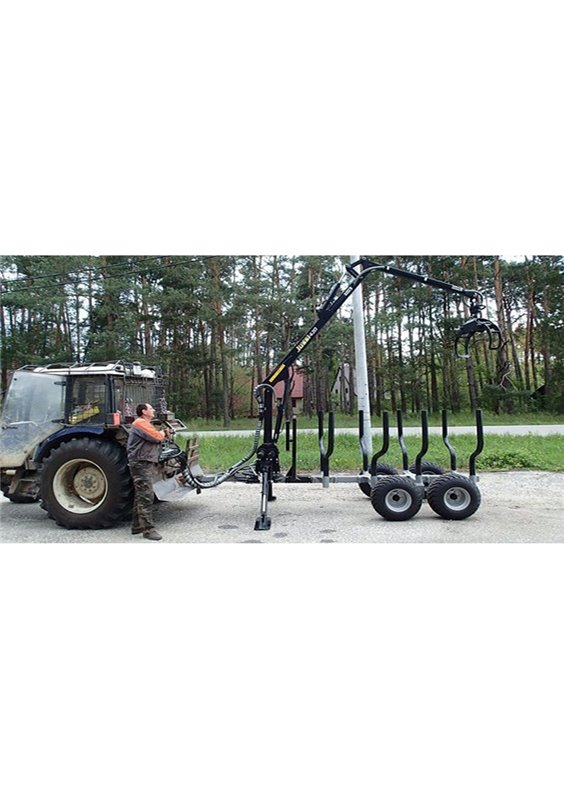 vahva jussi, timmervagn 3000 & skogskran 420