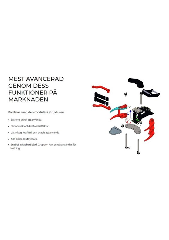 KX210 Trädklipp för Grävmaskin 1,5-5 ton