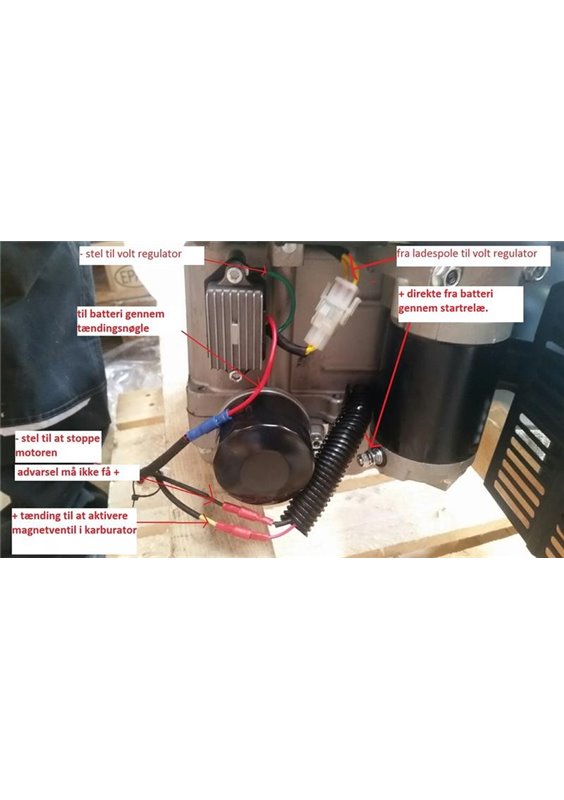 loncin bensinmotor 16,0 hk 25,4 mm vertikal axel. elstart.