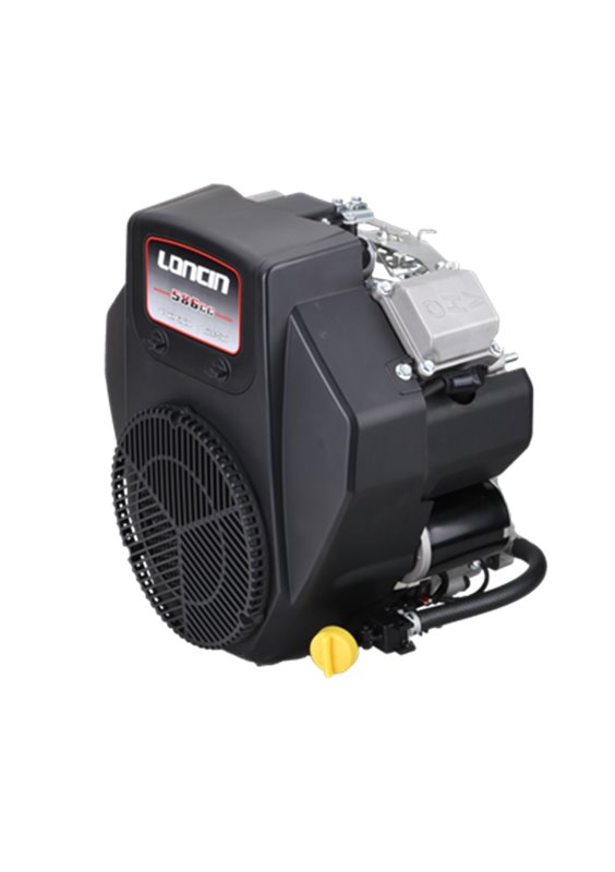 Loncin bensinmotor 20,0 hk V-Twin 25,4 mm x 78,5 mm vertikal axel. Elstart.  Euro 5 motor.