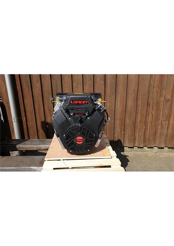 Loncin Bensinmotor 27 hk  V-twin 25,4 mm horisontal axel. Euro 5 motor.