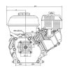 Loncin bensinmotor 4,0 hk 18 mm horisontal axel