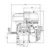 Loncin bensinmotor 4,0 hk 18 mm horisontal axel