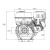 loncin bensinmotor 7,0 hk 19,05 mm horisontal axel. utan elstart. euro 5 motor.