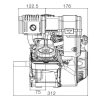 loncin bensinmotor 7,0 hk 19,05 mm horisontal axel. utan elstart. euro 5 motor.