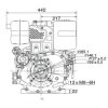 Loncin dieselmotor 10,0 hk 25,4 mm horisontal axel. Elstart.