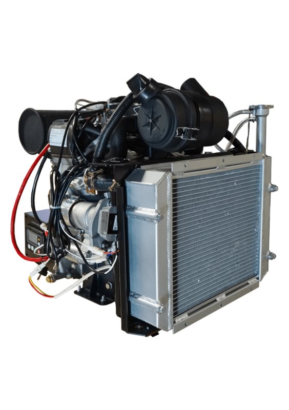 Loncin dieselmotor 2-cylindrig 20,0 hk v-twin komplett med kylare. Elstart. Euro 5 motor.