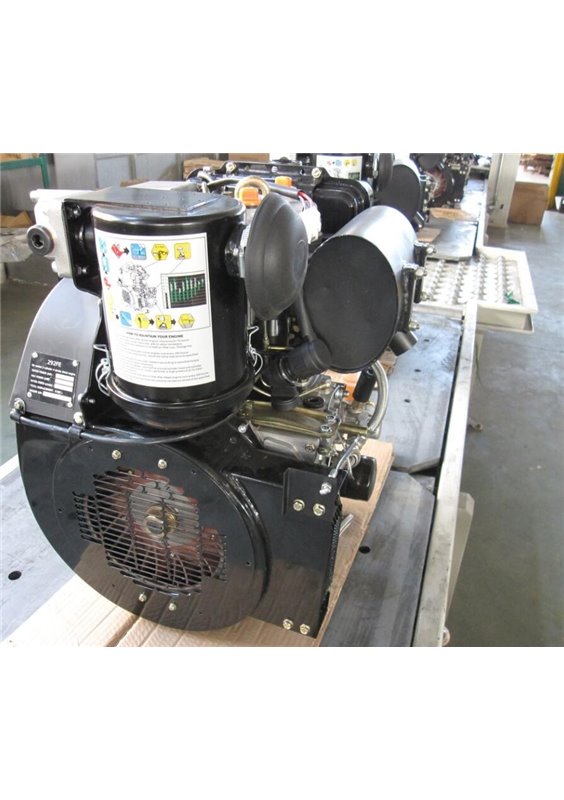 Loncin dieselmotor 2-cylindrig 23,0 hk Luftkyld. 25,4 mm horisontal axel. Elstart.