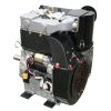 Loncin dieselmotor 2-cylindrig 23,0 hk Luftkyld. 25,4 mm horisontal axel. Elstart.