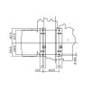 Loncin dieselmotor 2-cylindrig 23,0 hk Luftkyld. 25,4 mm horisontal axel. Elstart.