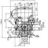 Loncin dieselmotor 2-cylindrig 23,0 hk Luftkyld. 25,4 mm horisontal axel. Elstart.