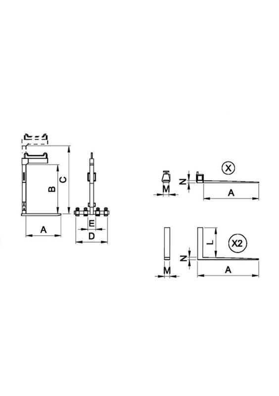 Pallgafflar FTP 20/20SP/20S/25/20AUT
