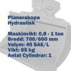 Planerskopa – Hydraulisk