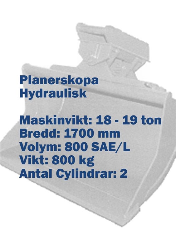 Planerskopa – Hydraulisk