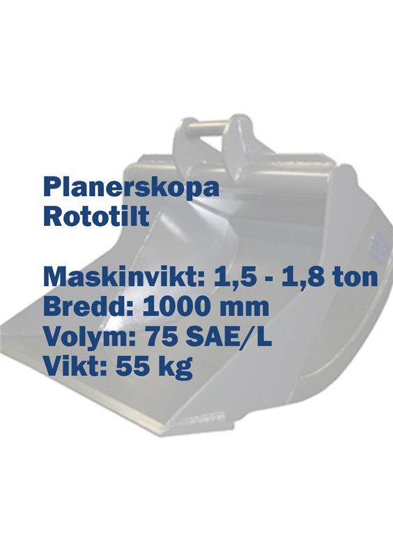 planerskopa – rototilt