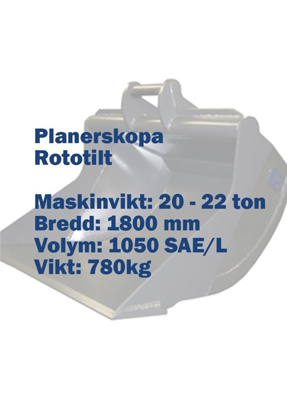 planerskopa – rototilt