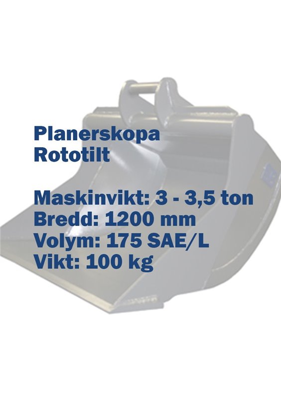 planerskopa – rototilt