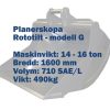 planerskopa – rototilt – modell g