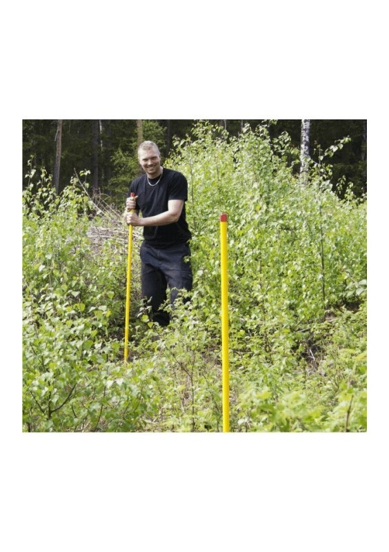 Rågångsstolpe keba. Plastöverdraget galvat stål
