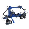 Skogsvagn med hydraulisk kran 5-spaks till ATV, Logtrailer 3200