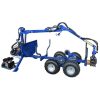 Skogsvagn med hydraulisk kran 5-spaks till ATV, Logtrailer 3200
